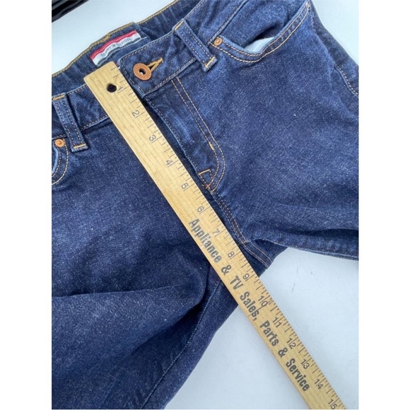 Tommy Hilfiger Women's Low Rise Dark Wash Bootcut Denim Jeans Size 4R - 28W - Picture 3 of 13